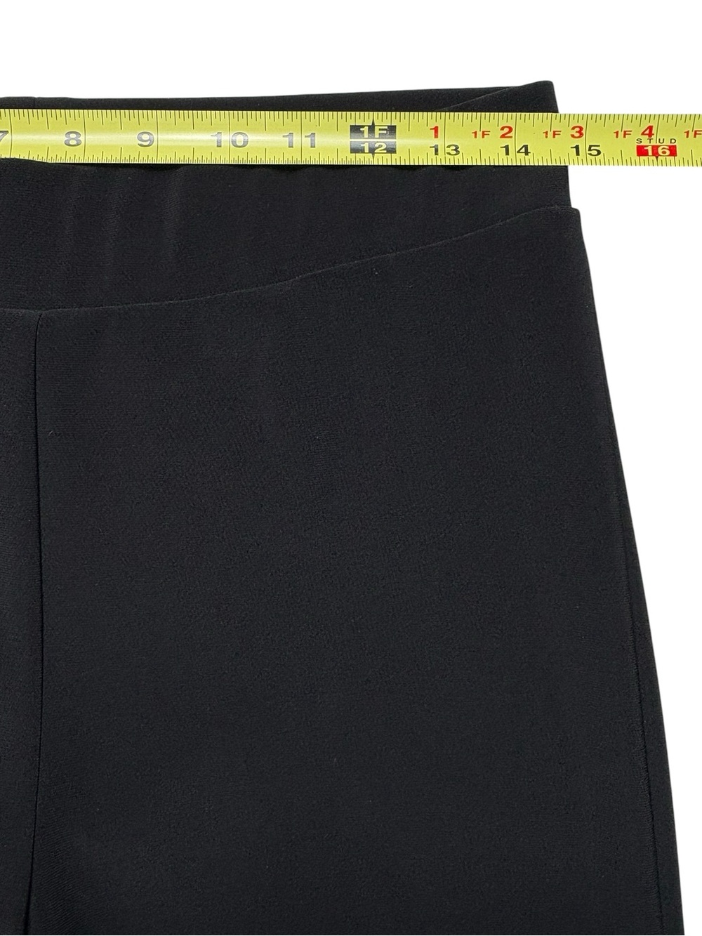 Joseph Ribkoff Eyelet Hem Stretch Knit Pants Black • US Size 8 • Style 222132 - Picture 8 of 12